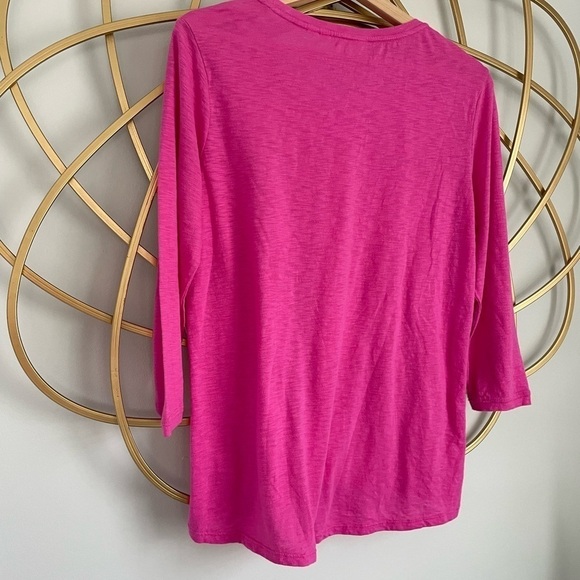 Athleta Shirt size MP hot pink color top - Picture 4 of 4